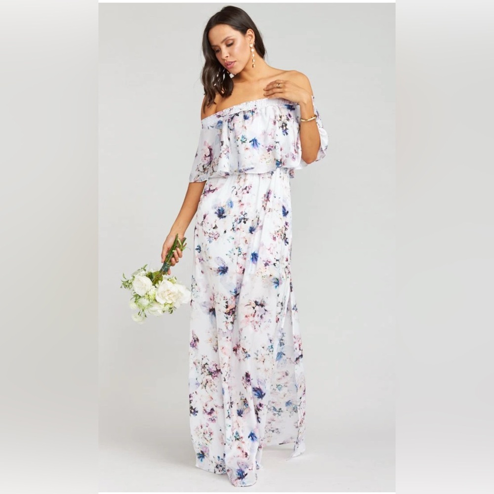 SHOW ME YOUR MUMU Hacienda Floral Off-Shoulder Maxi Dress Size Women’s Small